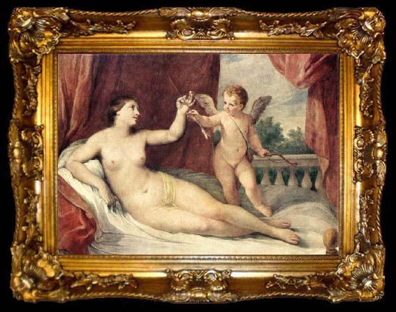 framed  RENI, Guido Reclining Venus with Cupid, ta009-2